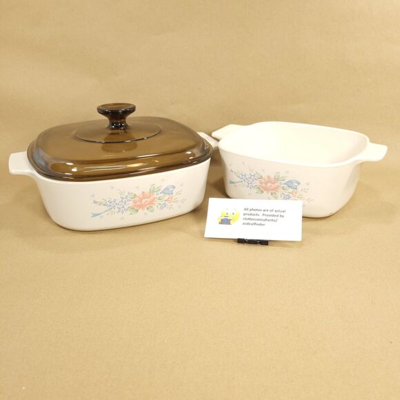CorningWare Symphony Bundle #A-1 1/2-B Casserole #A-2-B Casserole - Picture 1 of 8